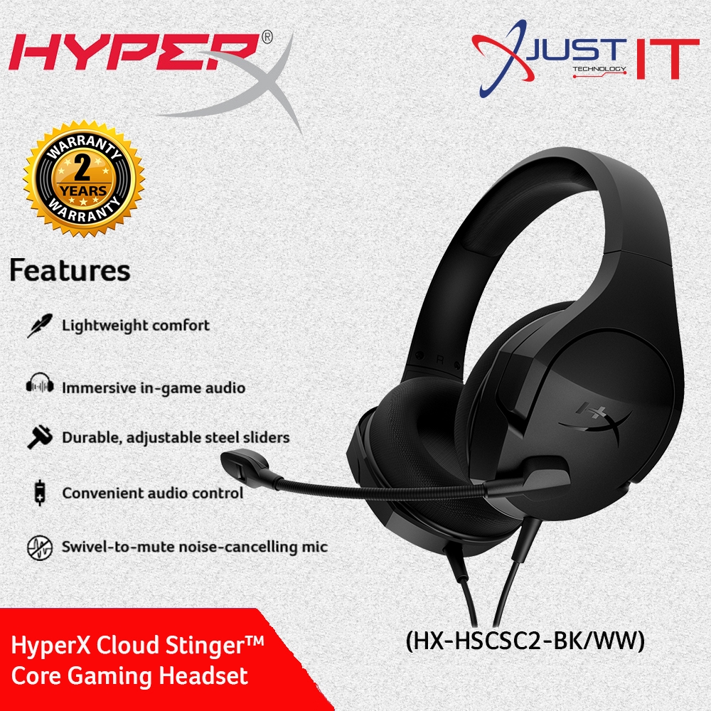 Hyperx Hx-Hscsc2-Bk/Ww Cloud Stinger Core Gaming Headset | Shopee Malaysia