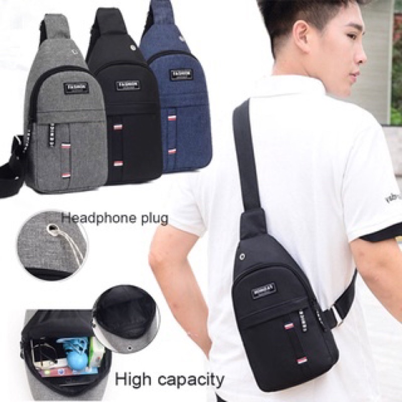3 Colors Fashion Instinct Crossbody Bag Men Shopee Malaysia