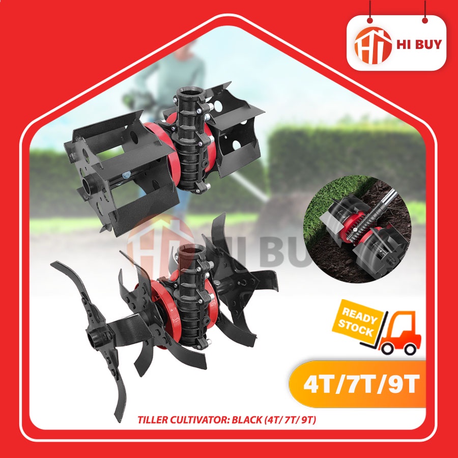 BRUSH CUTTER LOOSEN SOIL HEAD (BLACK)/ TILLER HEAD/ SOIL LOOSENING