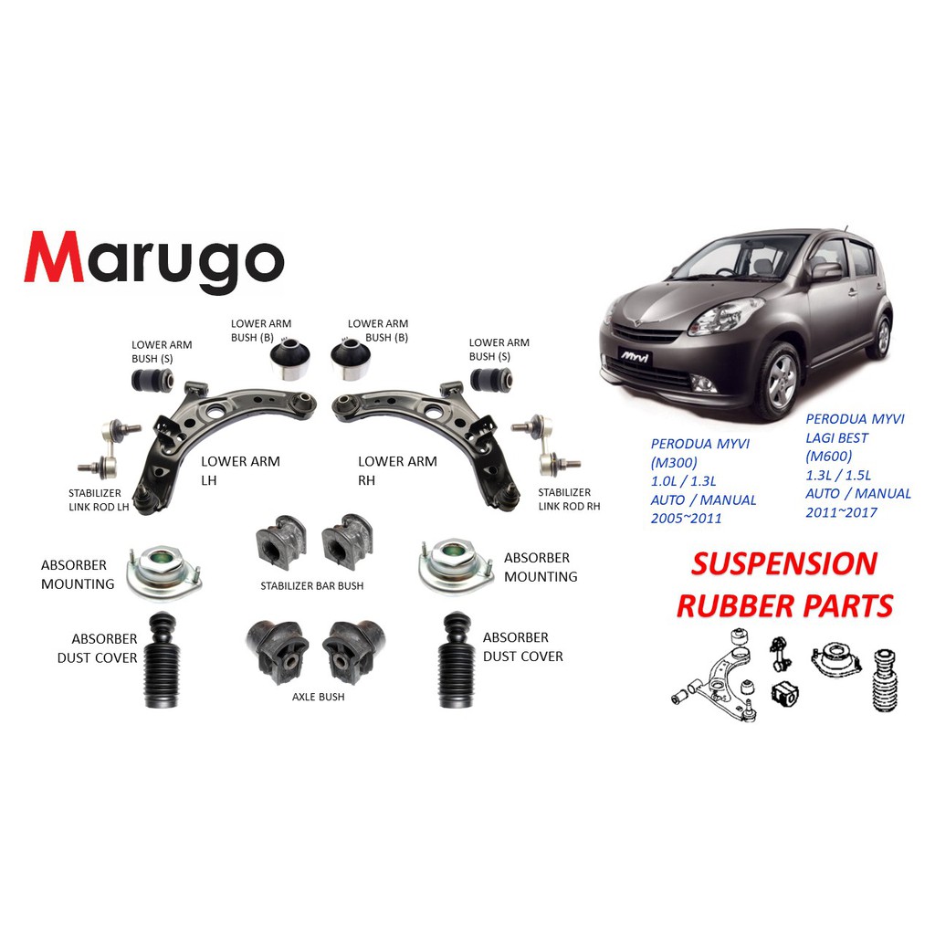 PERODUA MYVI, 1.0, 1.3, 1.5L, SUSPENSION PARTS SET Shopee Malaysia