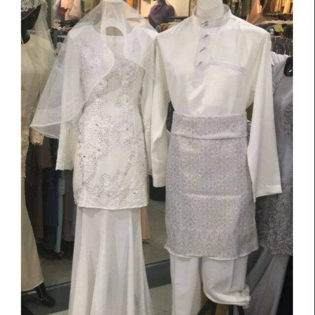 OFFWHITE BAJU  NIKAH DAN SANDING Shopee  Malaysia 