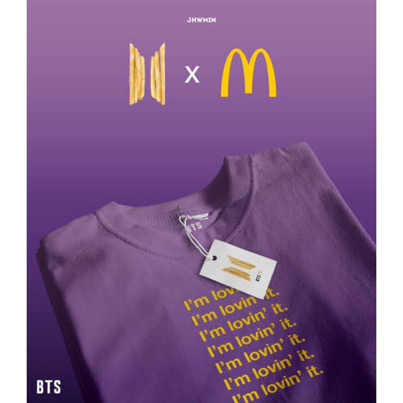 Bts Mcd I M Lovin It T Shirt Shopee Malaysia