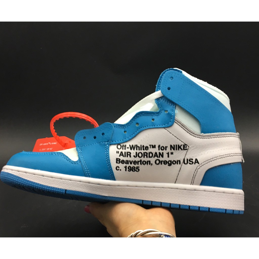 aj1 off white university blue