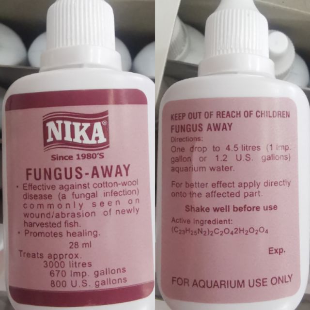 Nika Fungus Away ubat untuk ikan hiasan / betta fish 