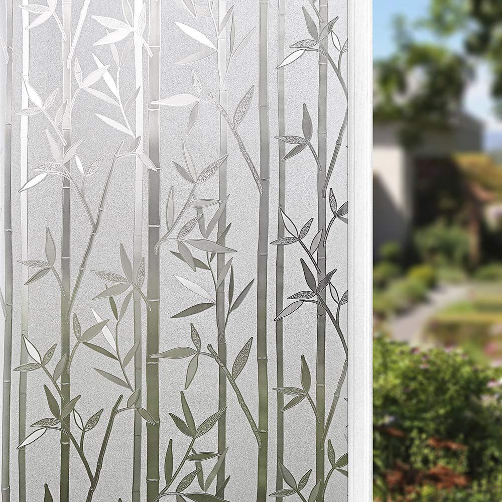 2M Self-Adhesive Frosted Window Film Opaque Privacy Anti-UV Static Glass Sticker 