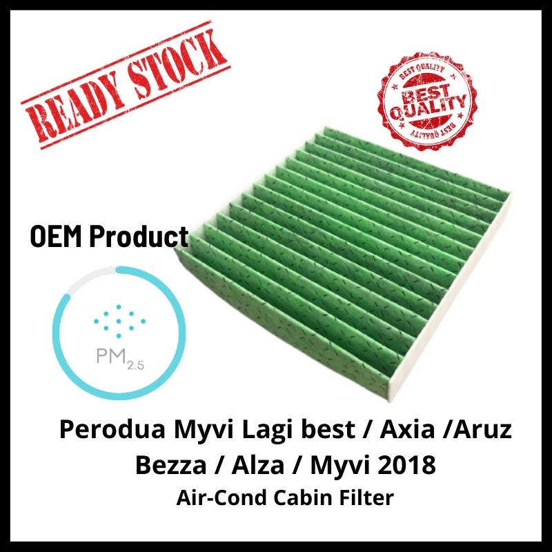 Perodua Cabin Filter Myvi Lagi Best 11"-21"Aruz Axia Alza Bezza Suzuki Swift Proton Ertiga Honda City SEL 999-40014-7000
