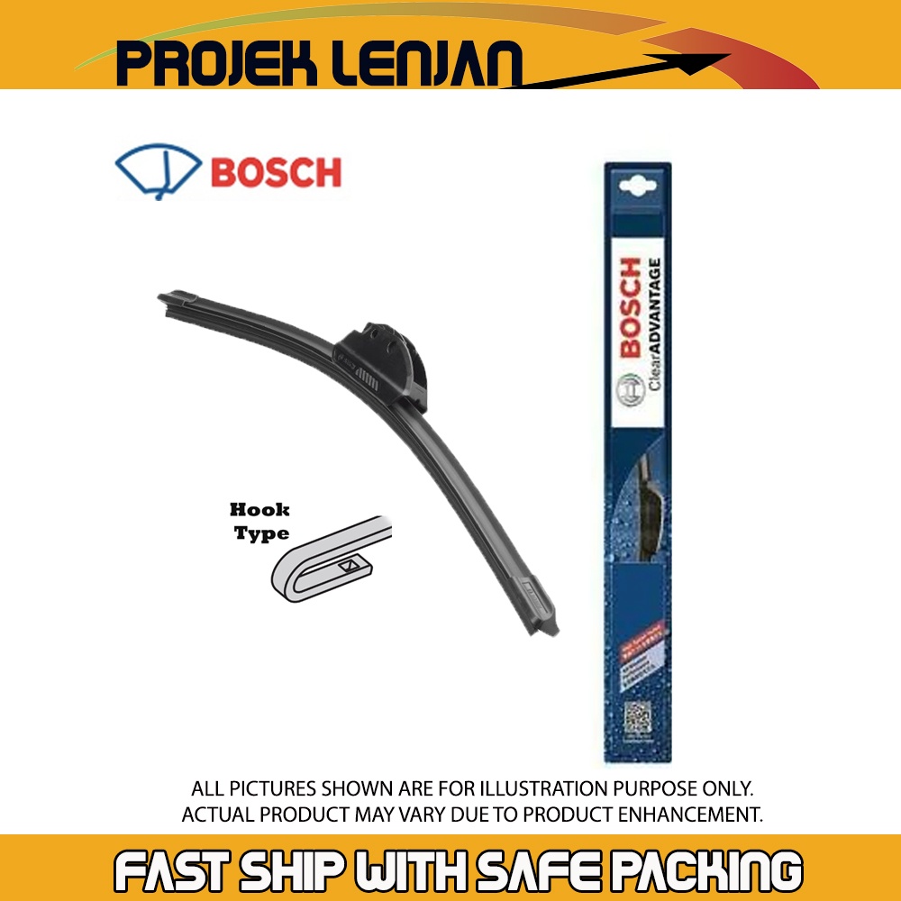 Bosch Clear Advantage Soft Wiper Blade BCA ( Compatible with all UHook