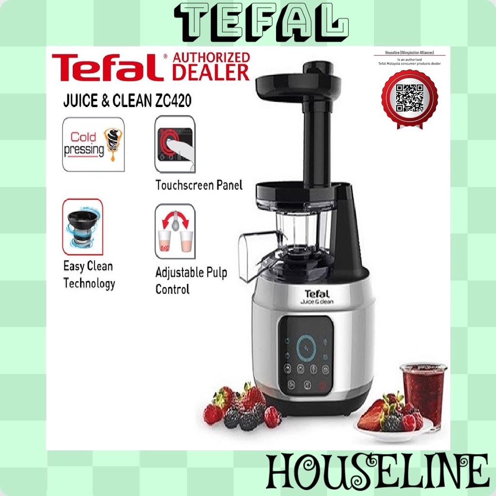 (8.8 SALES!!) Tefal Slow Juicer Juice N' Clean ZC420