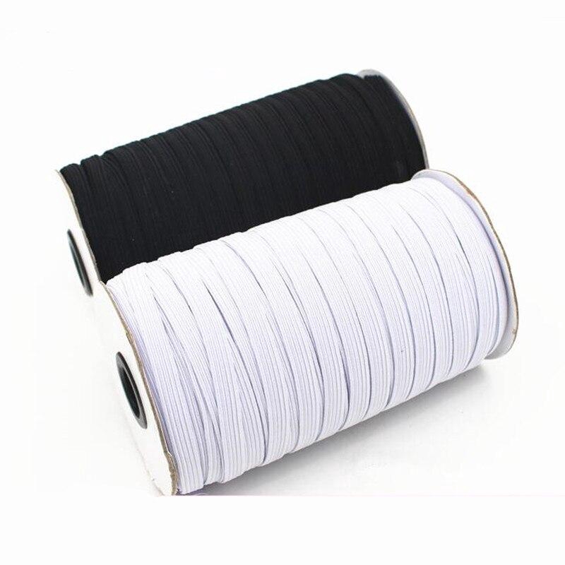 43 Yards Buttonhole Knit Stretch Elastic Spool Sewing Band Flat Elastic Cord 