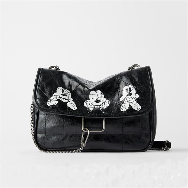 mickey mouse leather bag