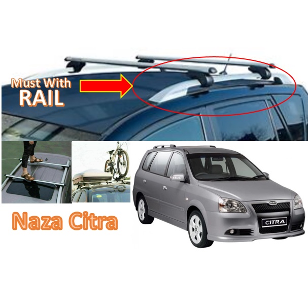 Naza Citra New Aluminium universal roof carrier Cross Bar Roof Rack Bar Roof Carrier Luggage Carrier