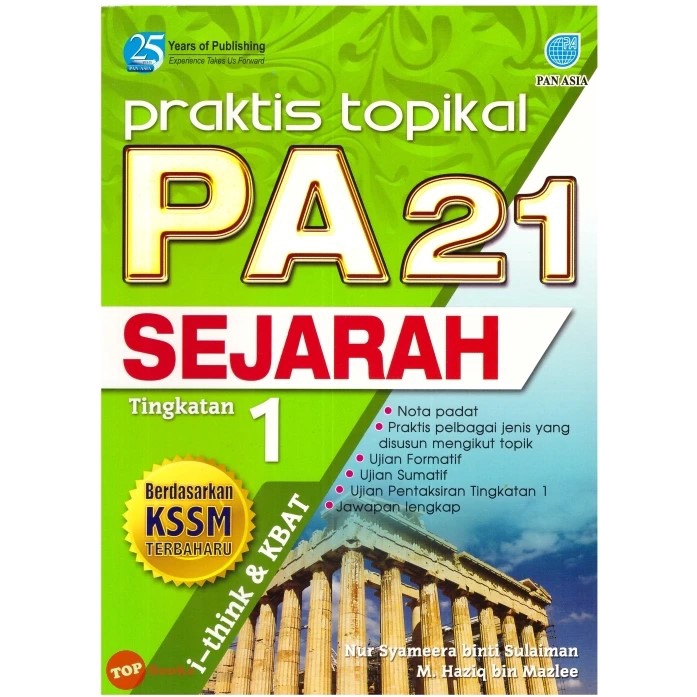 Topbooks Pan Asia Praktis Topikal Pa21 Sejarah Tingkatan 1 Shopee Malaysia