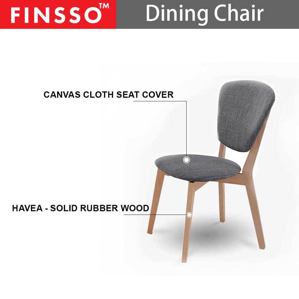 FINSSO: [100cm] Viera Round Solid Wood Dining Table With Dining Chair Set