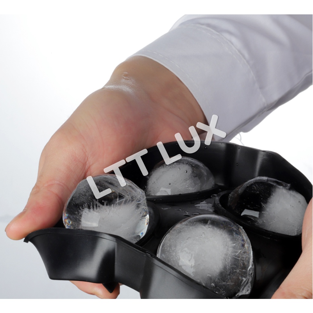 4-Large Ice Cube Ball Mold / Maker / Whiskey Round Mould / Ice Maker / Silicone / Ice Ball Mould /Jelly Moulc / 冰球制冰模具