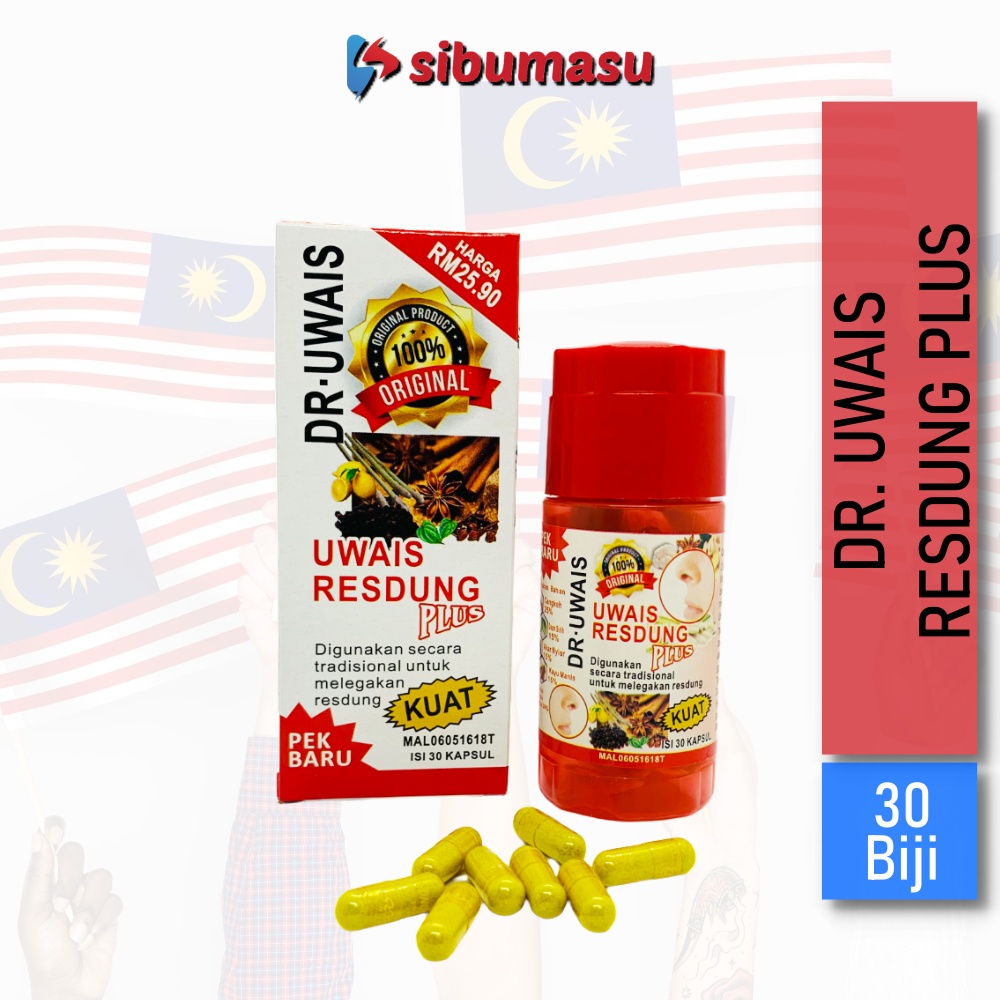 DR. UWAIS RESDUNG Plus Sinus Care 100% Original Kapsul Ubat Terapi