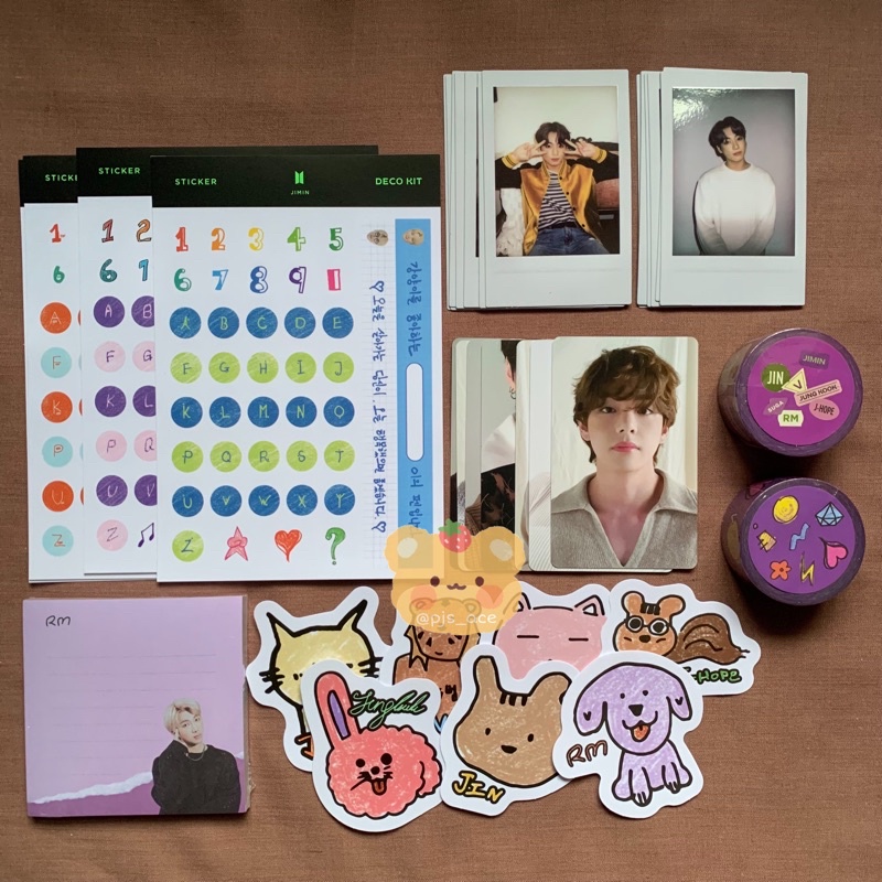 Bts Deco Kit Member Set Namjoon Jin Suga JHope Jimin Taehyung Jungkook