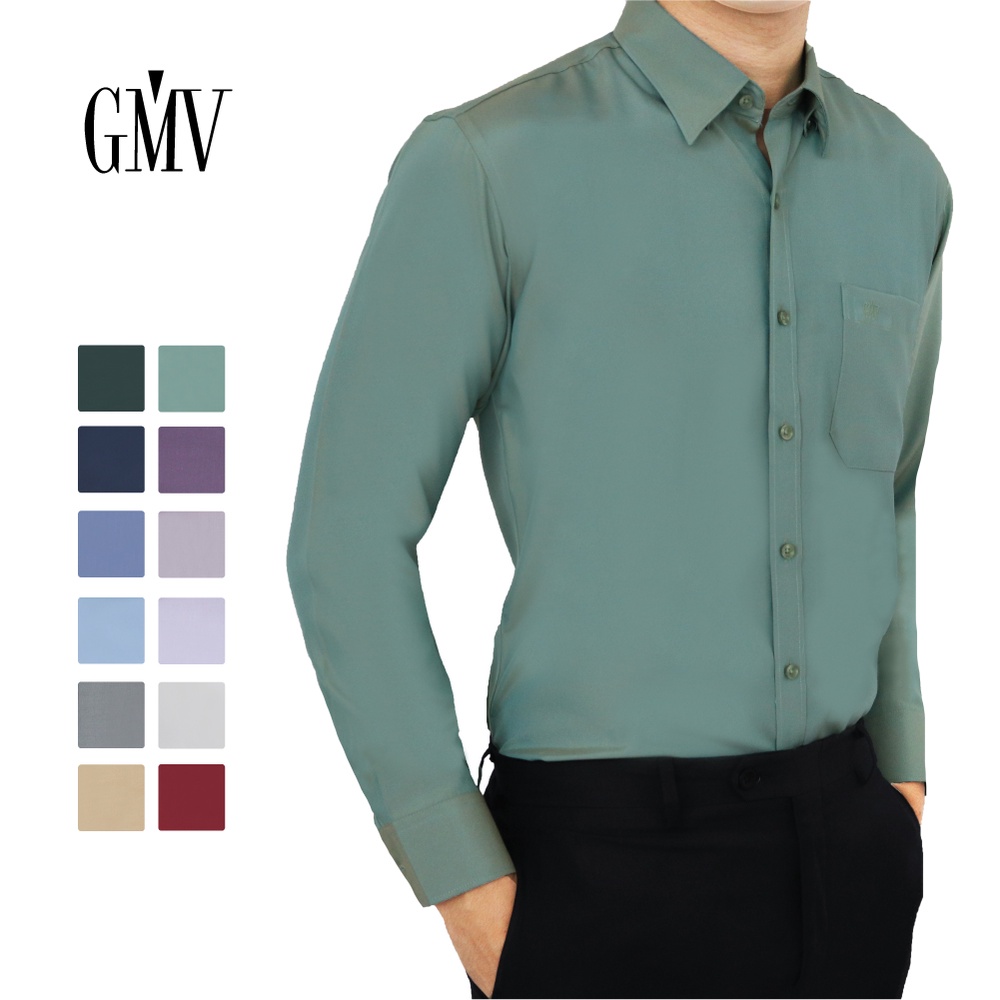 GMV MEN LONG SLEEVE BUSINESS SHIRT PLAIN - GM50001B221 (Group B ...