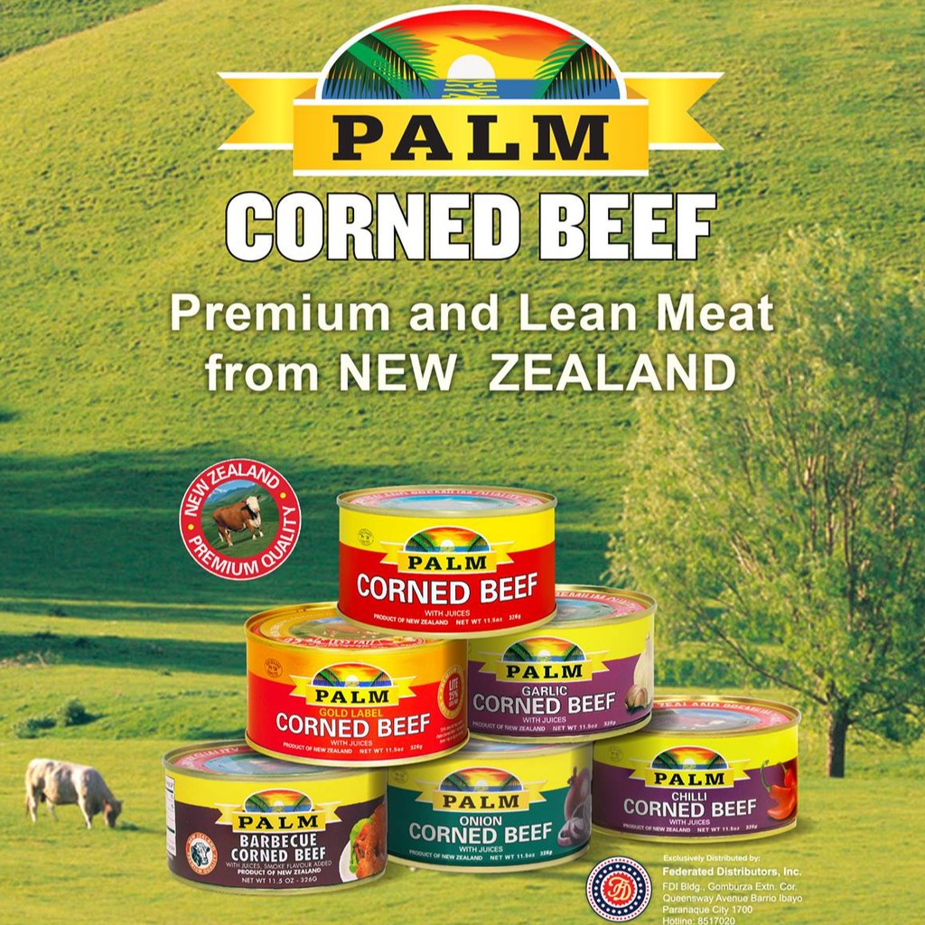 PALM Corned Beef NEW ZEALAND Series 227g. / 326g. / 425g. Shopee Malaysia