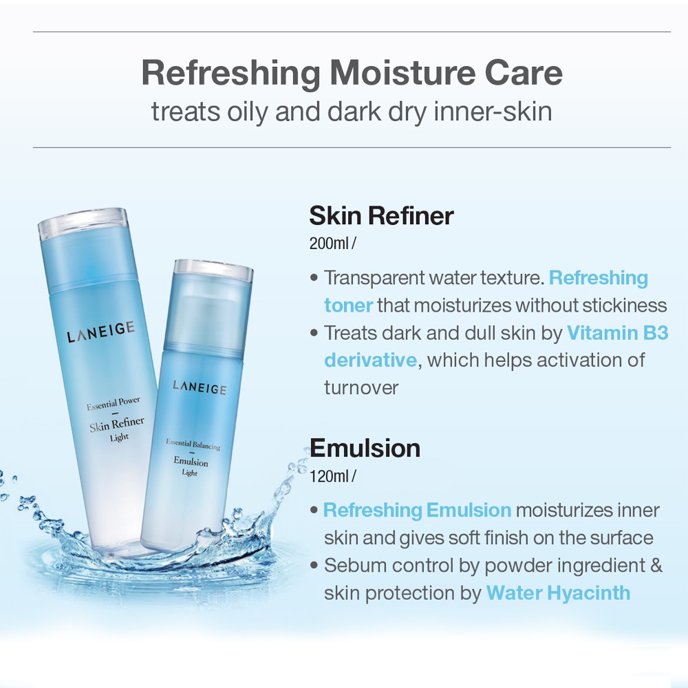 laneige essential balancing emulsion light 120ml