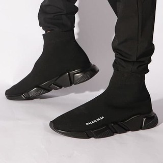 balenciaga speed trainer full black
