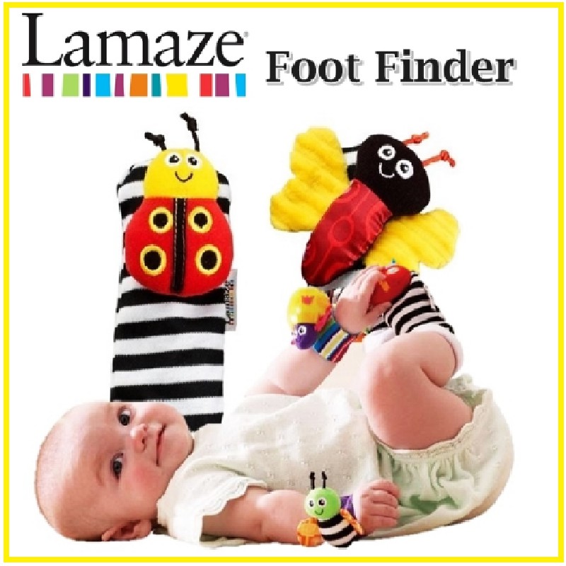 lamaze wrist rattles and foot finders