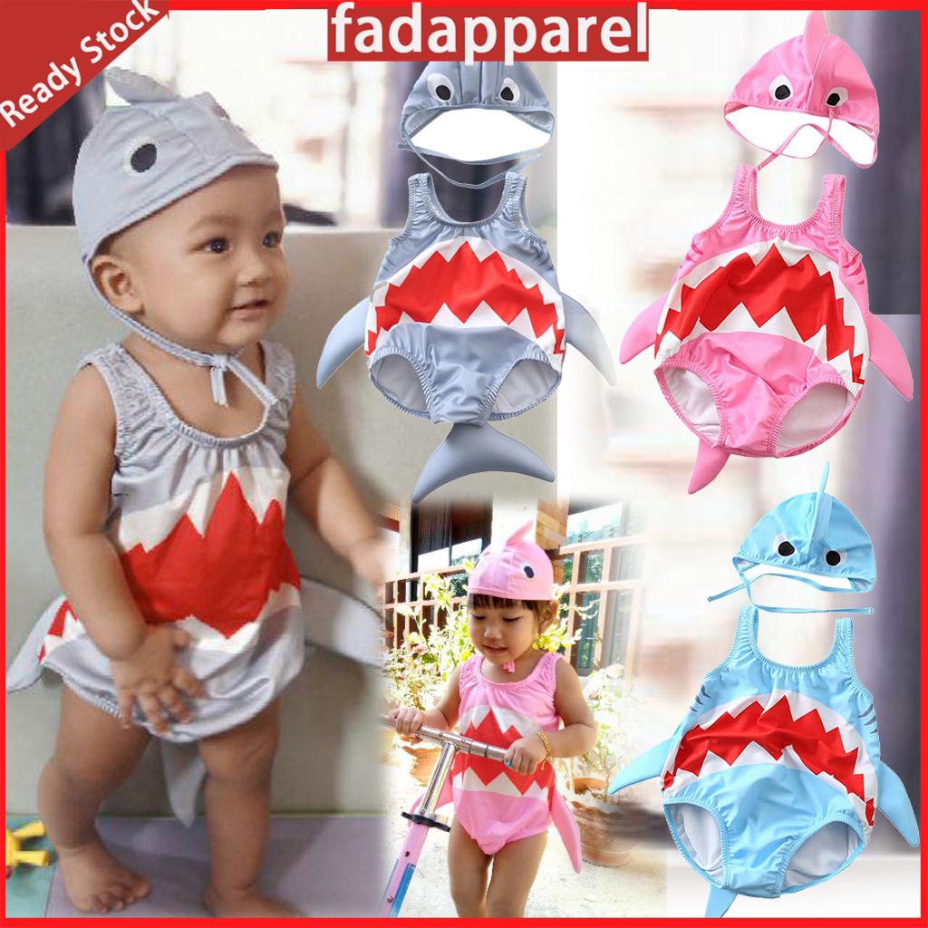 baby girl shark swimsuit