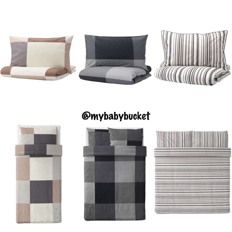 Quilt Cover And Pillowcases Bedding Set, Ikea Brunkrissla Duvet Cover