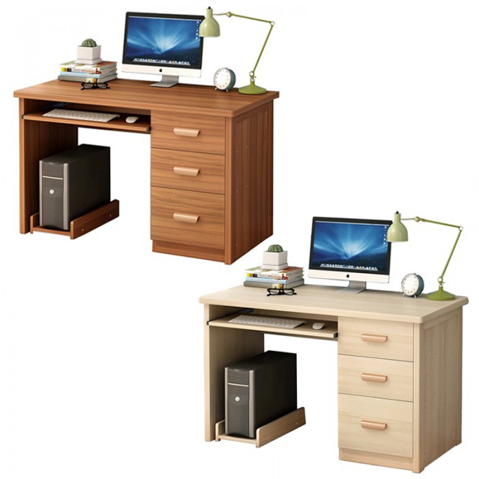 Premium Computer Desk Wood Pc Table With 3 Drawers For Home Office