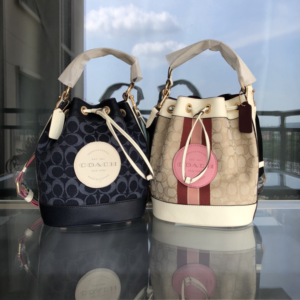 Coach Dempsey Denim Bucket Bag 