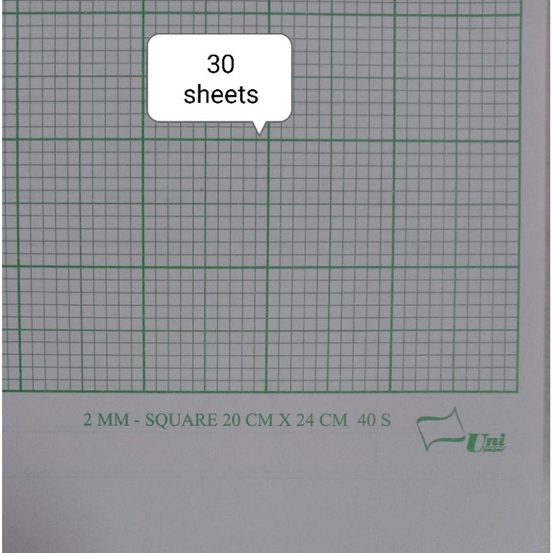 graph paper 30sheets 1 page line 1 page graph 60gsm size a4 210mm x 297mm shopee malaysia