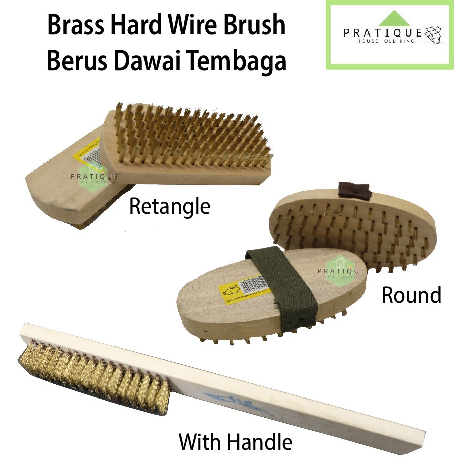 EAGLE SOFT BRASS WIRE BRUSH / BERUS DAWAI TEMBAGA LEMBUT (MADE IN