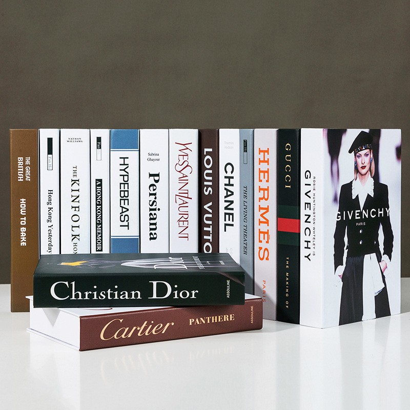 Fashion book decor Fake books Decoration Simulation Book