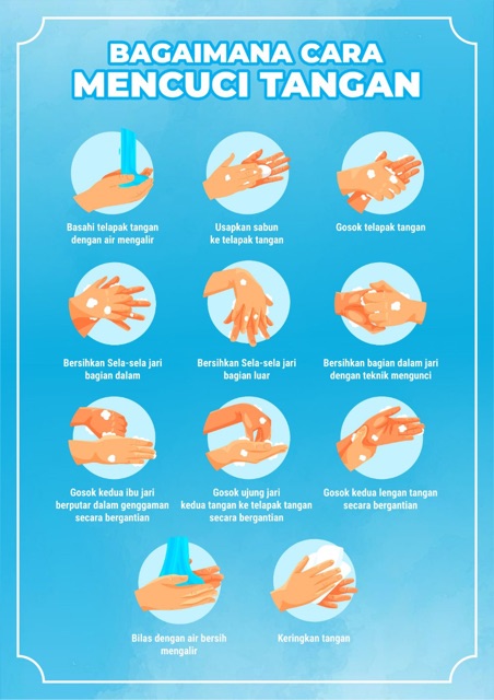 Health Poster Ways To Wash Hands Shopee Malaysia