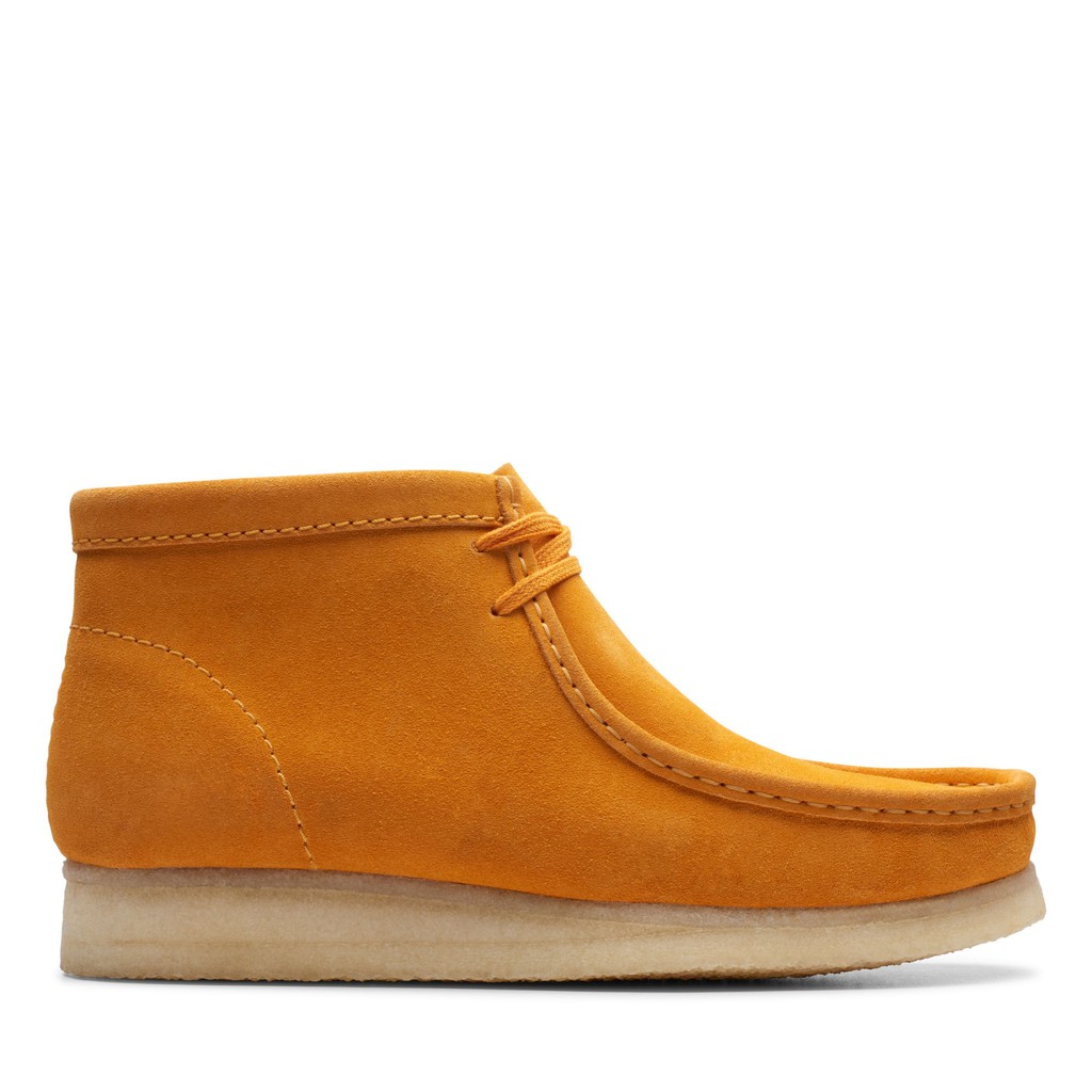 clarks wallabee yellow