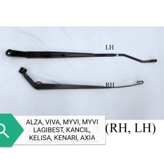 FRONT WIPER ARM PERODUO VIVA ALZA VIVA KANCIL KELISA KENARI MYVI MYVI LAGIBEST AXIA Shopee