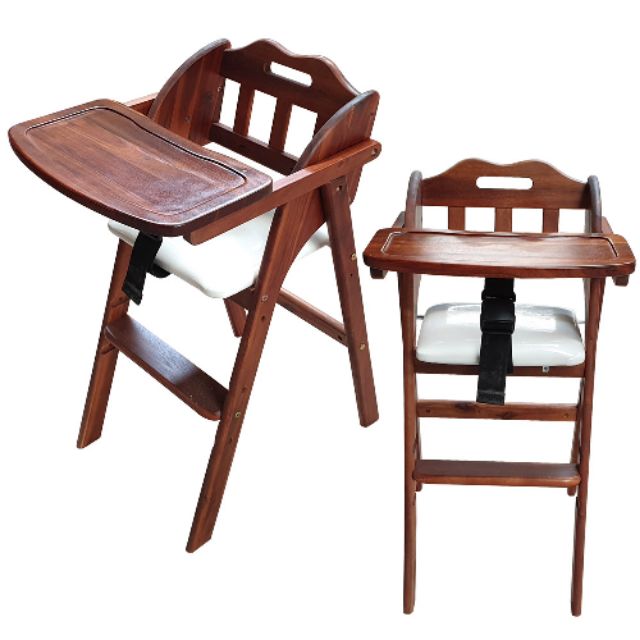 wooden baby dining chair