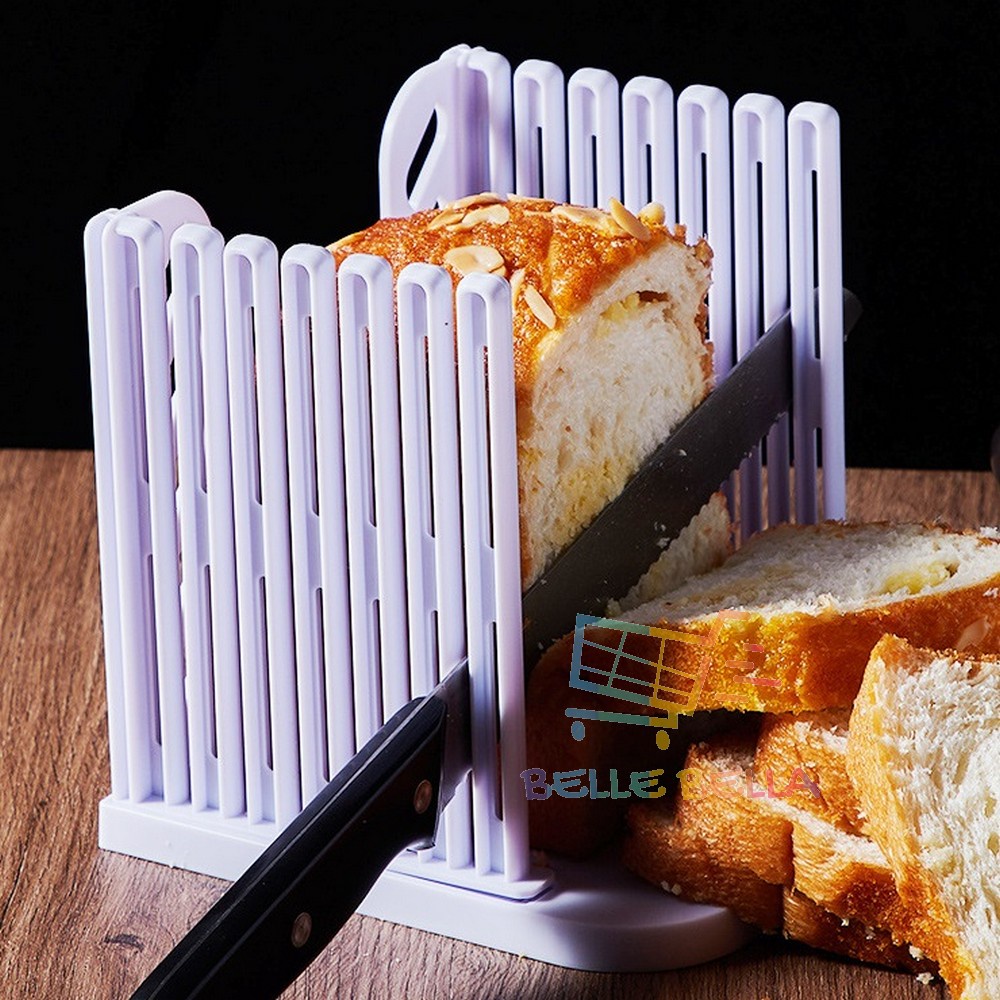 BREAD TOAST SLICER LOAF CAKE CUTTING GUIDE RAK MEMOTONG ROTI