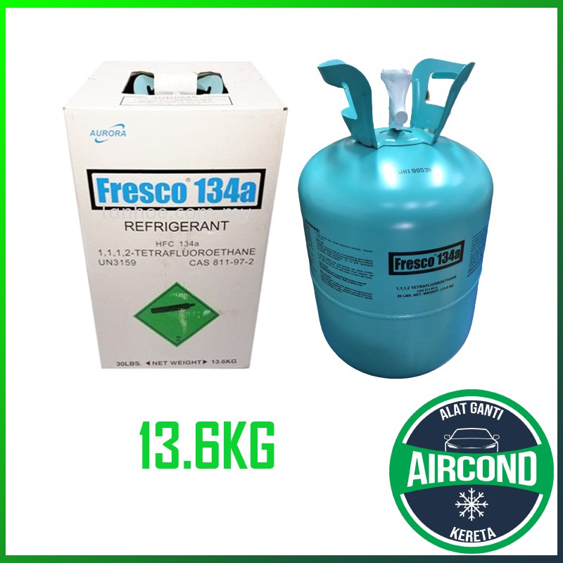 100 Original Fresco R134a Refrigerant Gas 13 6kg R134 Gas Aircond Kereta Car Peti Ais Refrigerator Shopee Malaysia