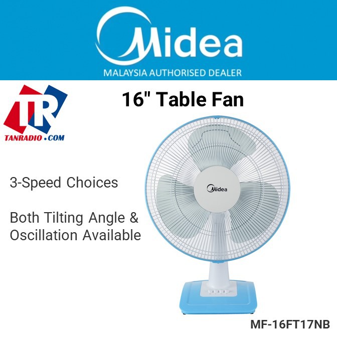 Midea Table Fan 16 Mf 16ft17nb Shopee Malaysia