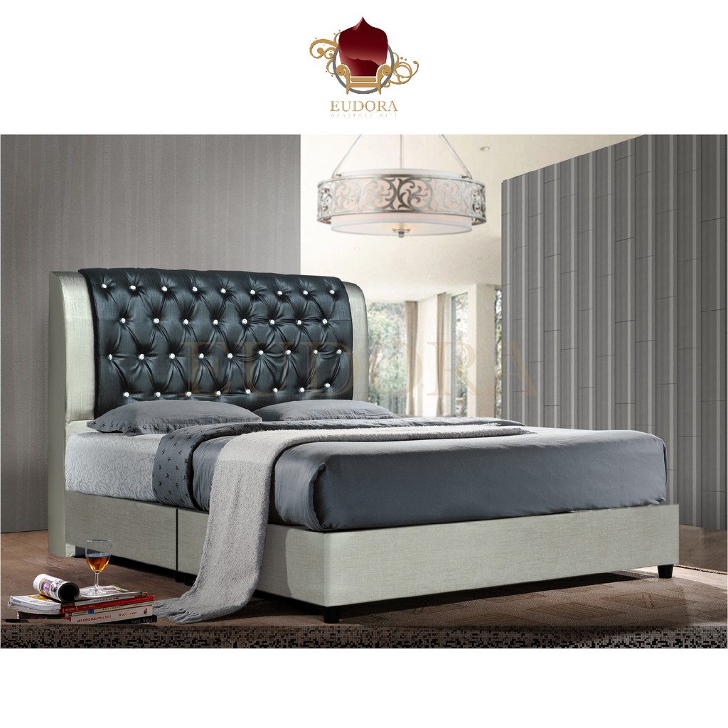 Eudora Divan Bed frame Katil  Divan Queen King Single 