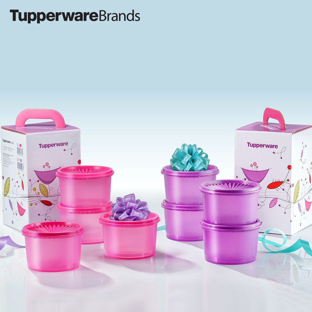 Tupperware Mini Deco Canister (4) 600ml Gift Set