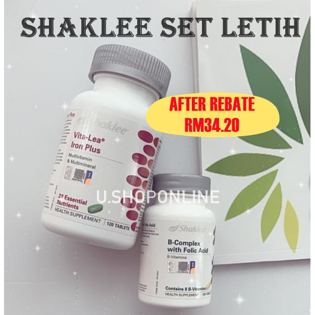 Buy Shaklee Vita Lea Iron B Complex Set Letih Trial Set Seetracker Malaysia