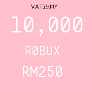 Roblox Robux Package 500 Robux Shopee Malaysia - robux 10k in stock