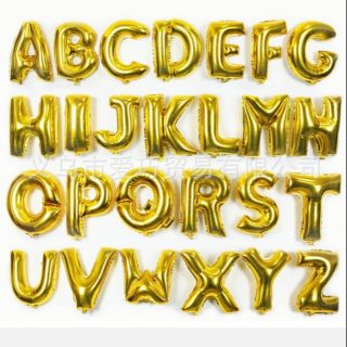 Balloon alphabet 26 A to T  letter balloon huruf  foil shining 16INCH & 42INCH ready stock malaysia
