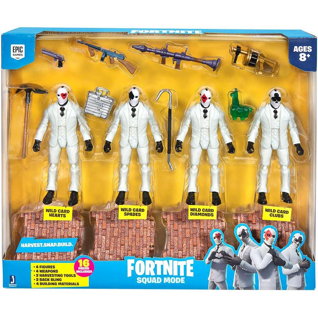 Fortnite Squad Mode 4 Figure Pack, Highstakes - Limited Exclusive