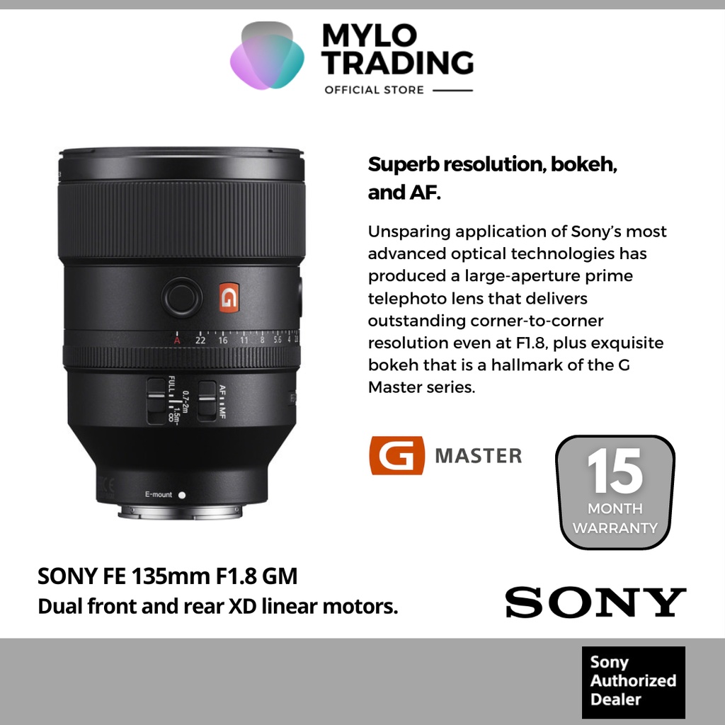 Sony FE 135MM f/1.8 GM Lens SEL135F18GM For Sony A7IV / A7III / A7II