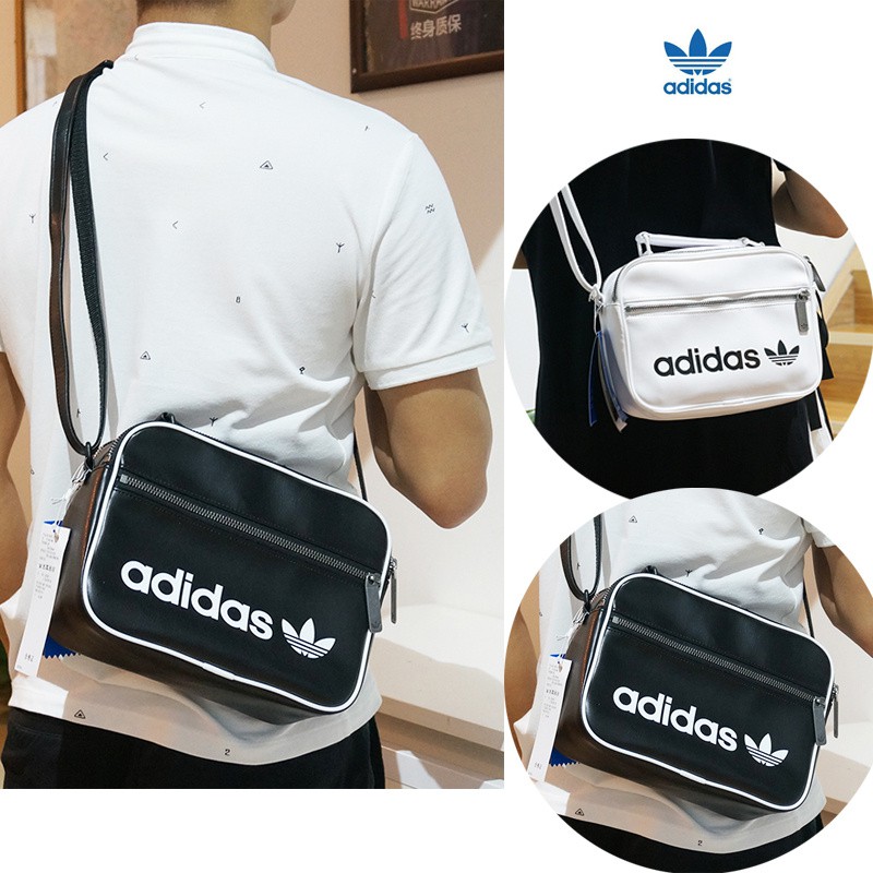 adidas leather messenger bag