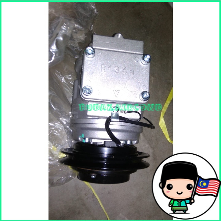 (NEW) COMPRESSOR PROTON WIRA 1.3 1.5 DENSO SYSTEM AIRCOND PUMP A/C