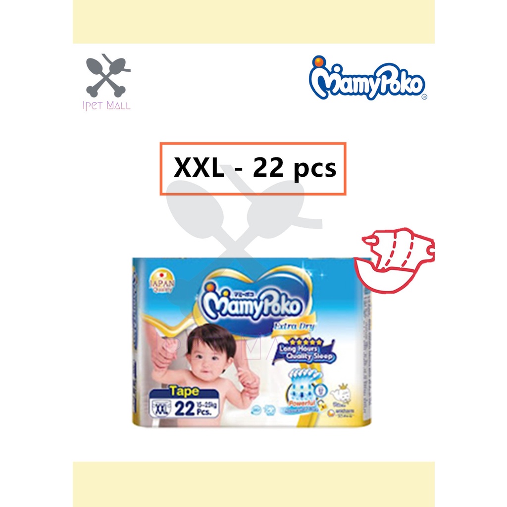 MamyPoko Extra Dry Open (Jumbo Pack) XXL22 (1525kg) Shopee Malaysia