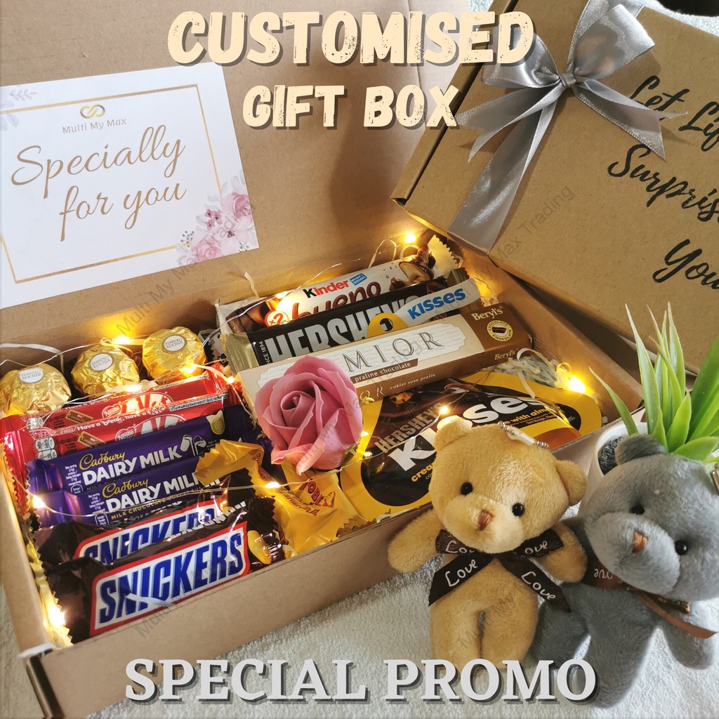 SURPRISE Chocolate Gift Box Hamper Gift Set Christmas Hadiah Valentine Birthday Anniversary Graduation Sorry Present 礼盒